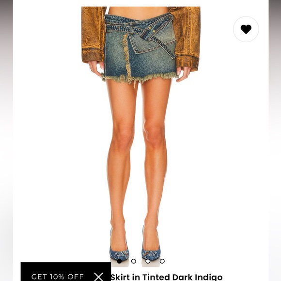H:ours mini jean skirt - Picture 1 of 4